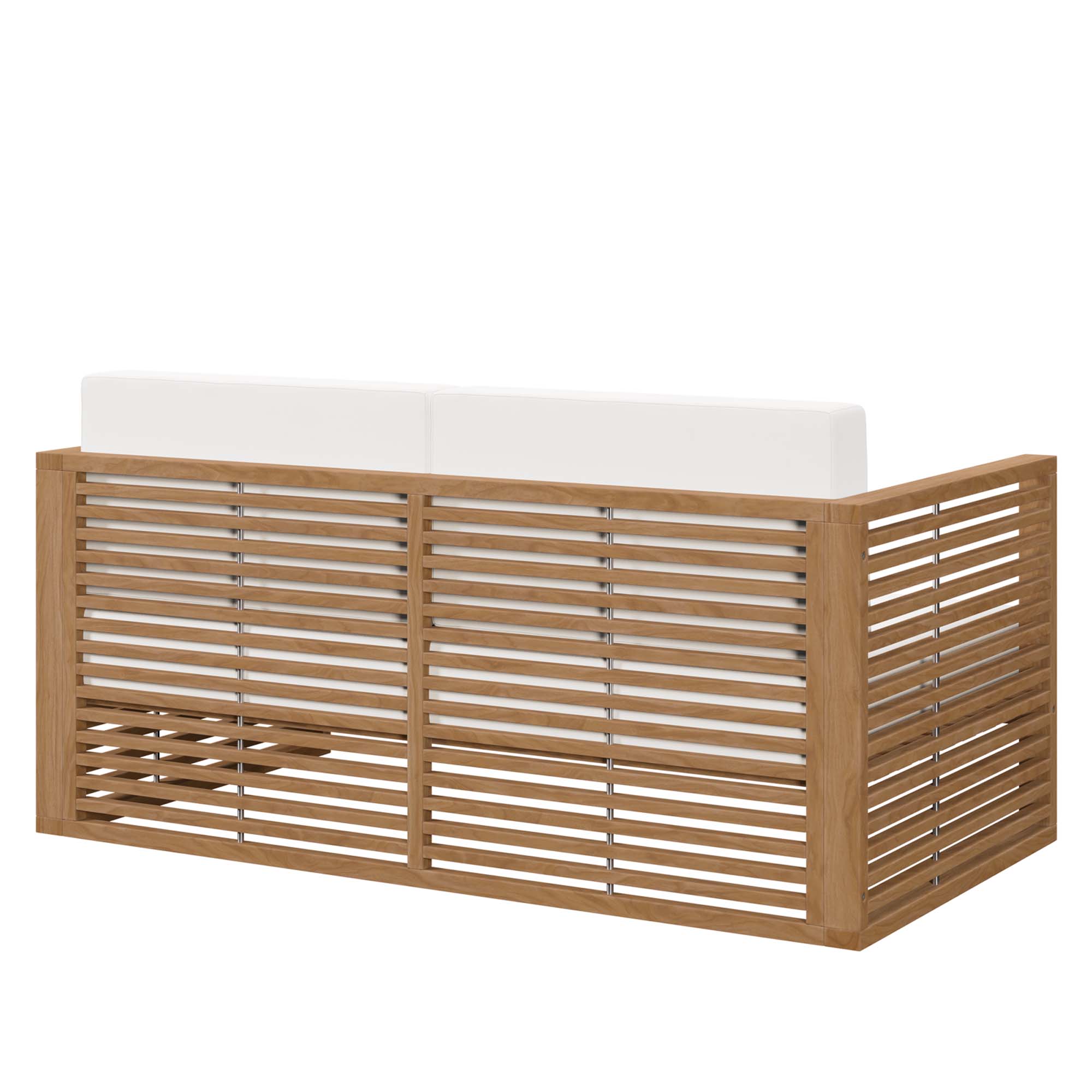 Carlsbad Teak Wood Outdoor Patio Loveseat by Modway - Image 4