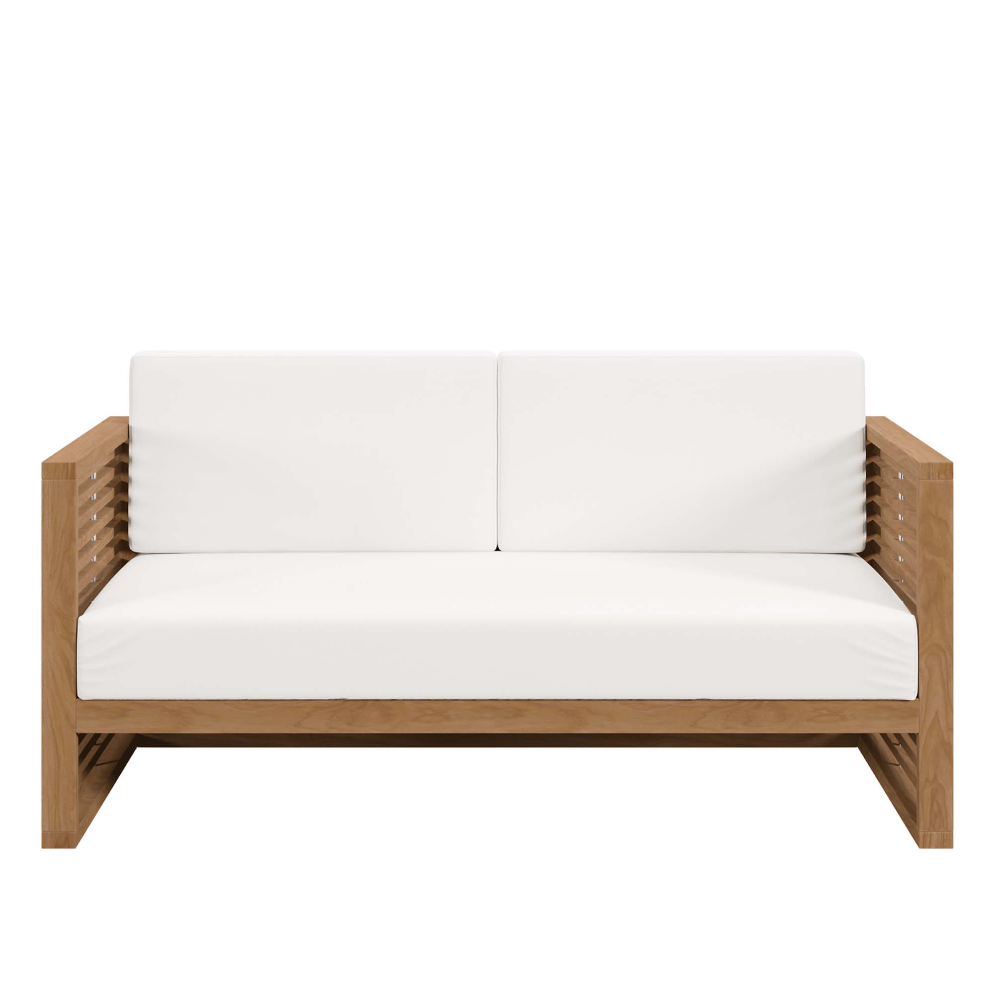 Carlsbad Teak Wood Outdoor Patio Loveseat by Modway - Image 5