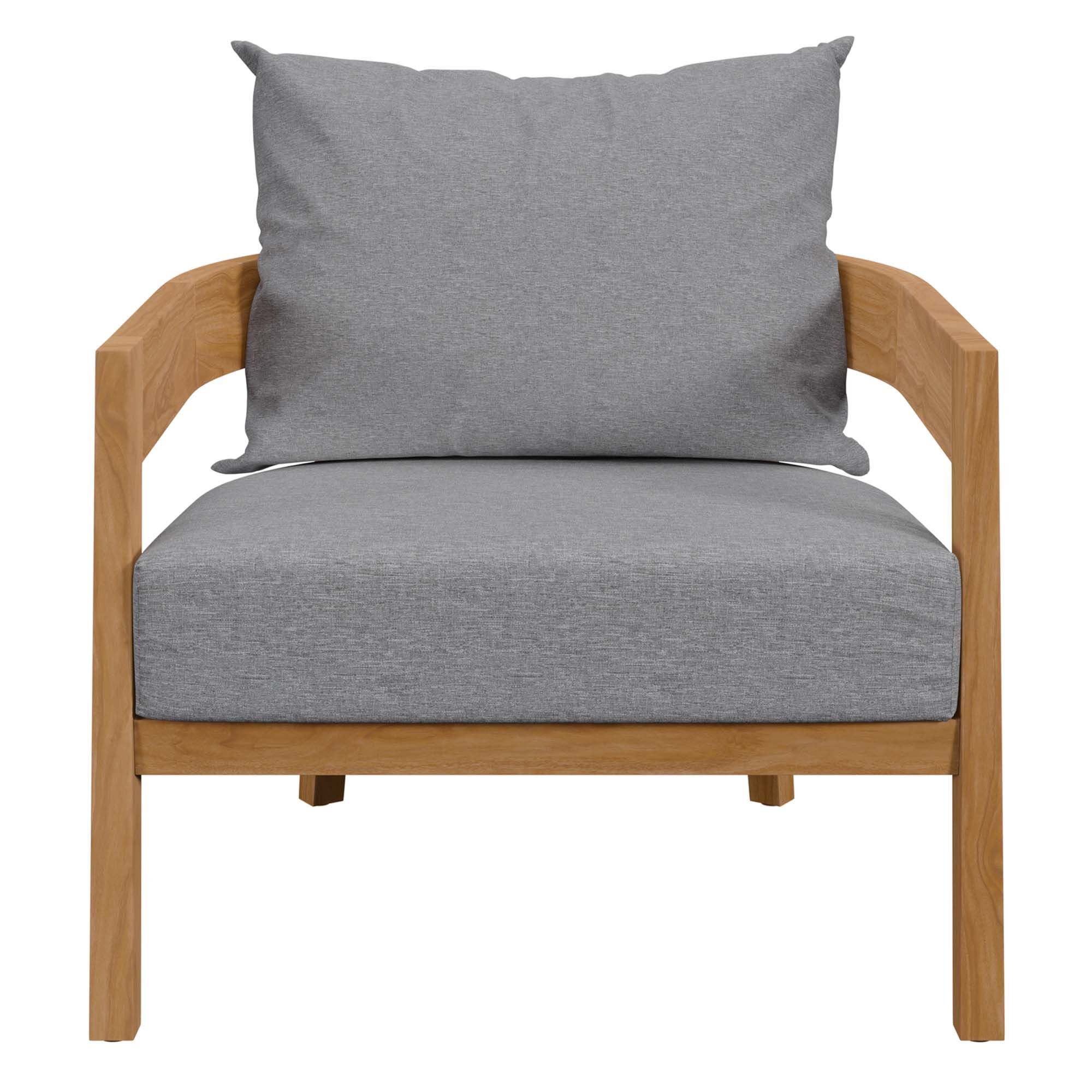Brisbane 3-Piece Teak Wood Outdoor Patio Set by Modway - Image 7