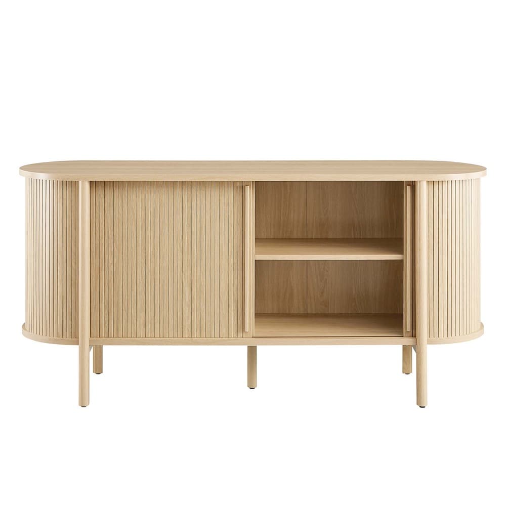 Cadence 63" Curved Sideboard in Oak by Modway - Image 7