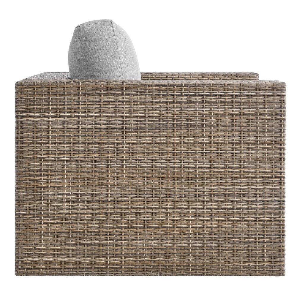 Convene Outdoor Patio Armchair in Cappuccino Gray by Modway - Image 4