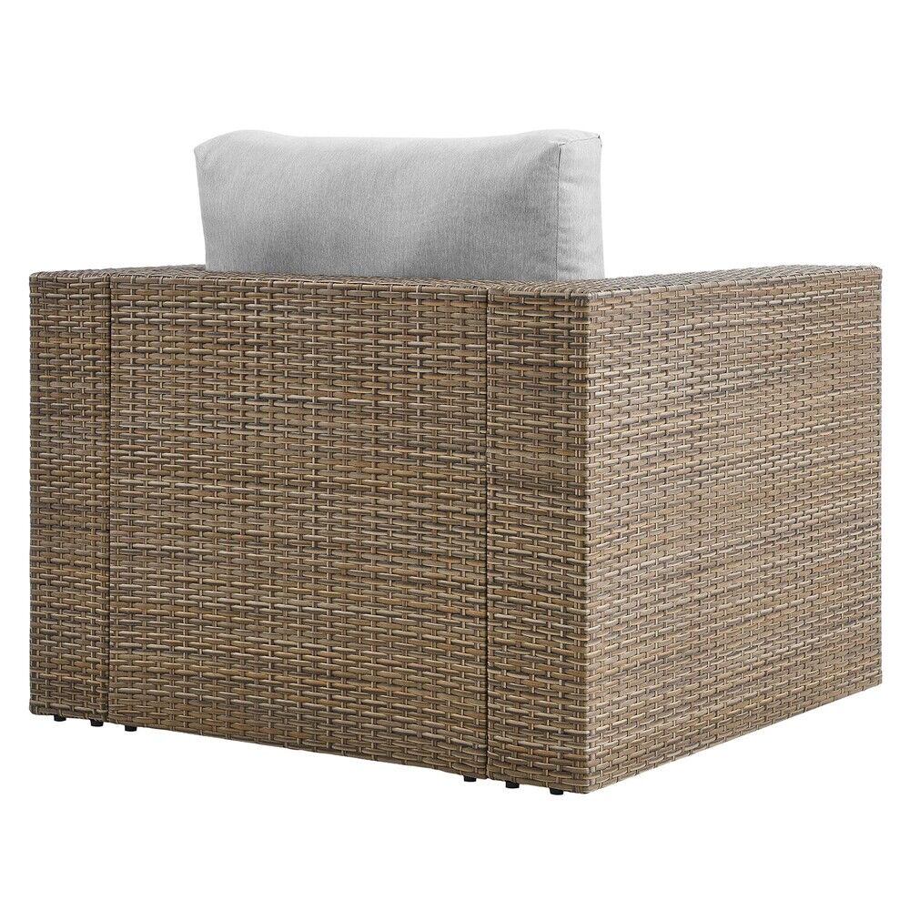 Convene Outdoor Patio Armchair in Cappuccino Gray by Modway - Image 5
