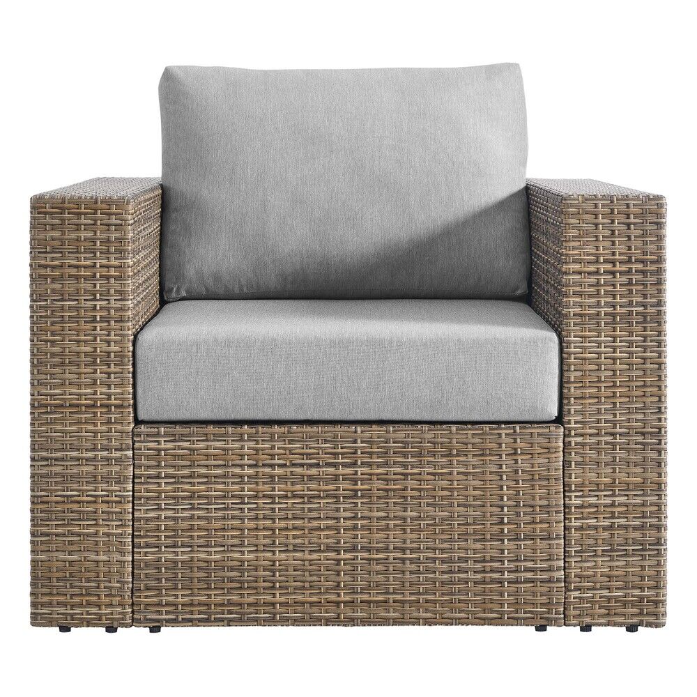 Convene Outdoor Patio Armchair in Cappuccino Gray by Modway - Image 6