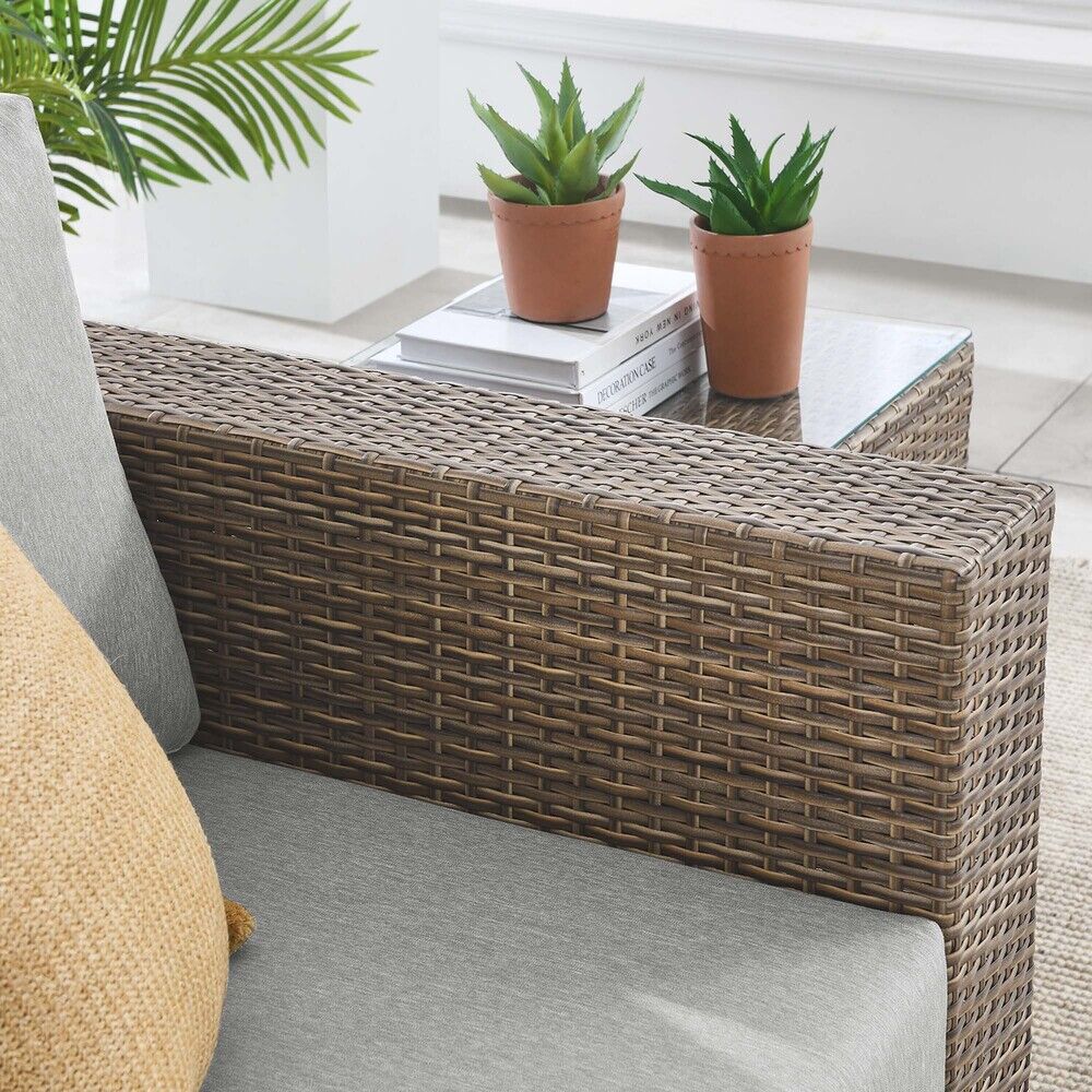 Convene Outdoor Patio Armchair in Cappuccino Gray by Modway - Image 9