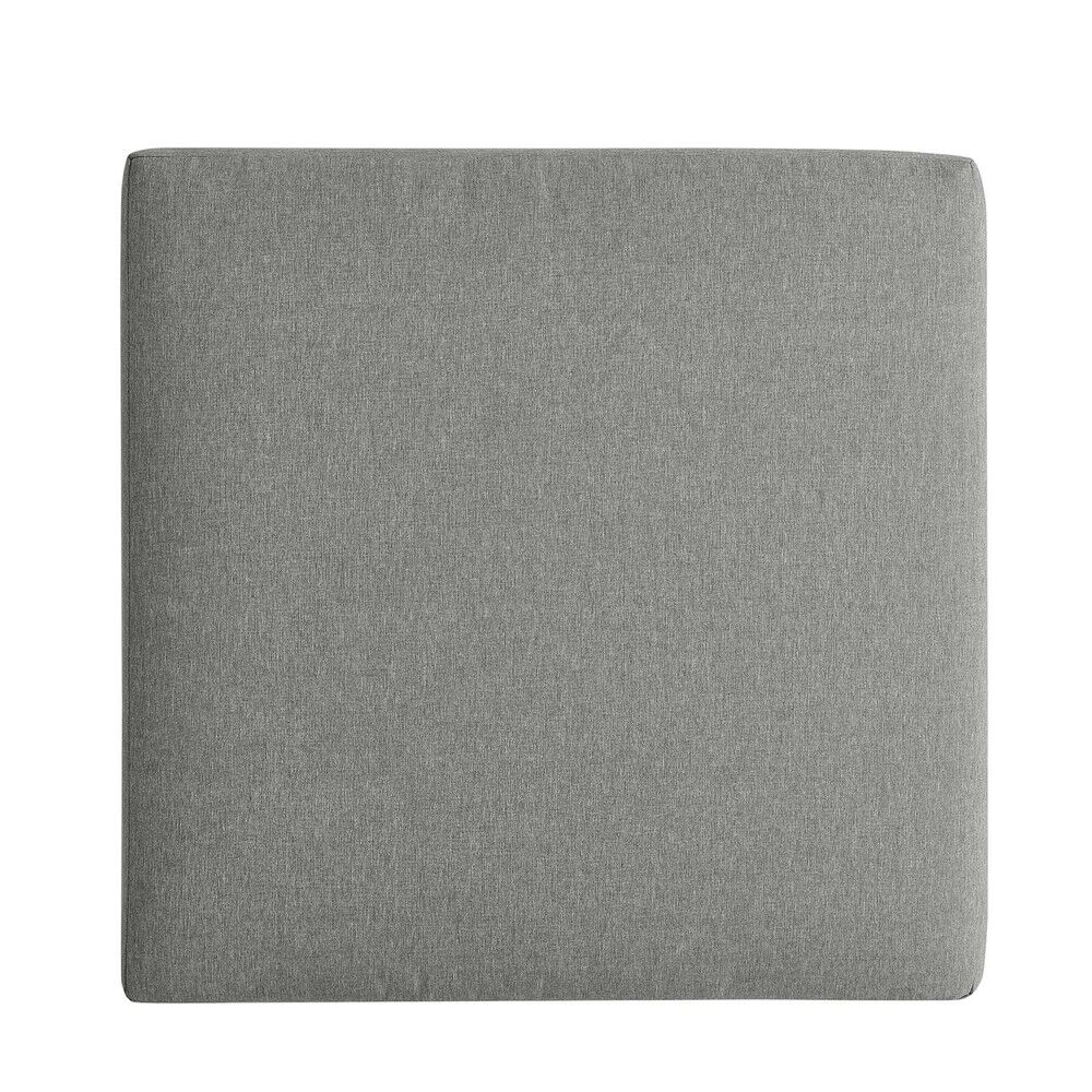 Tahoe Outdoor Patio Powder-Coated Aluminum Ottoman in Gray Gray by Modway - Image 5