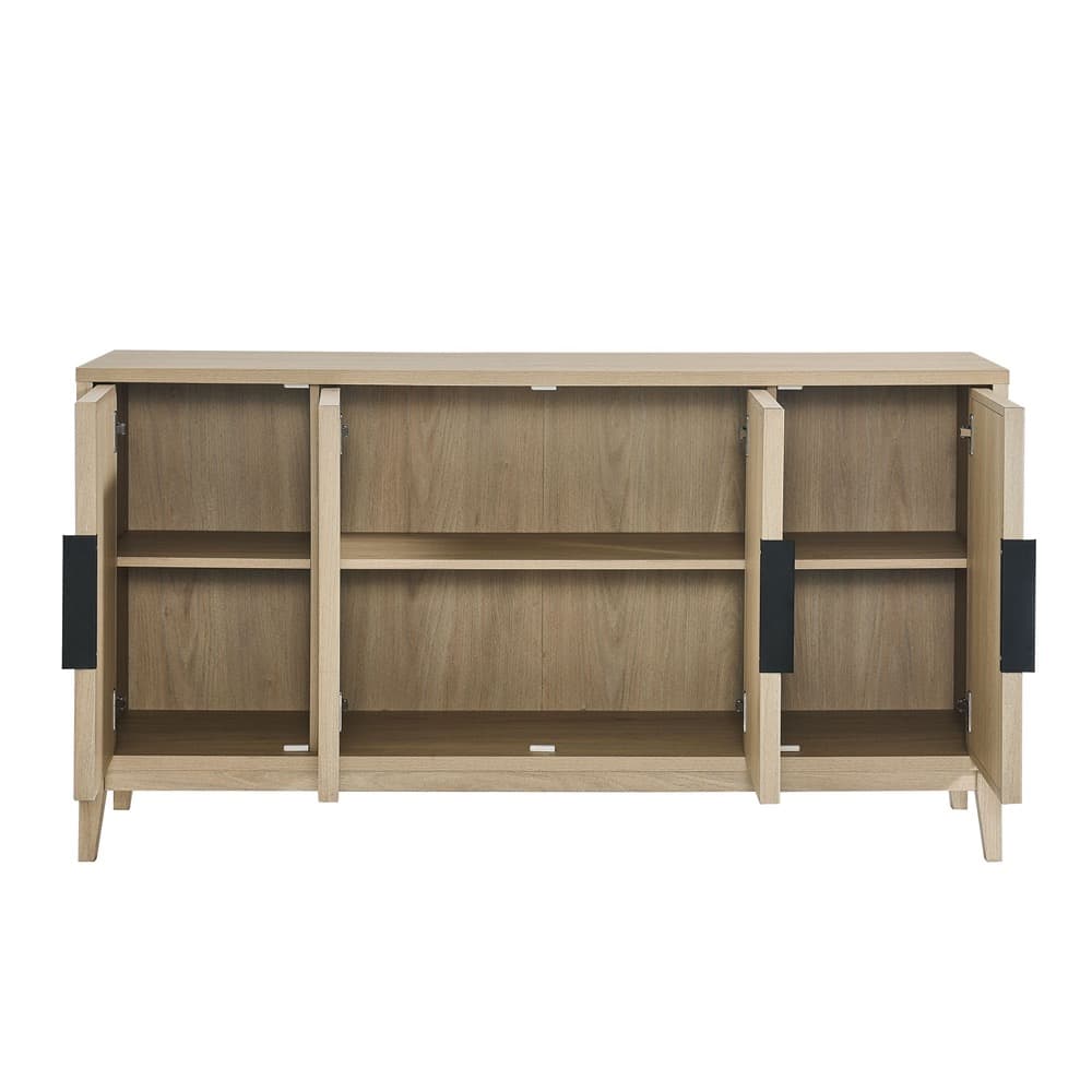 Sinya 4-Door Sideboard in Light Oak by Modway - Image 6
