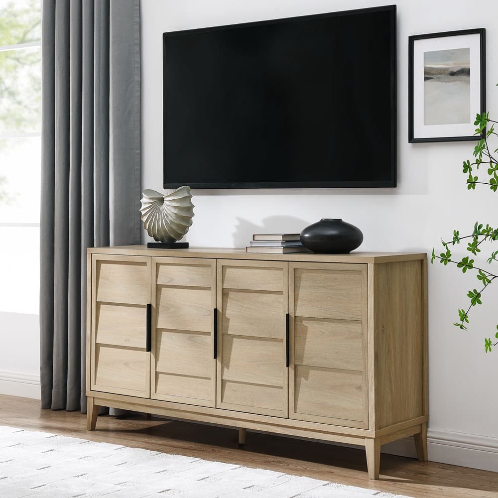 Sinya 4-Door Sideboard in Light Oak by Modway - Image 8