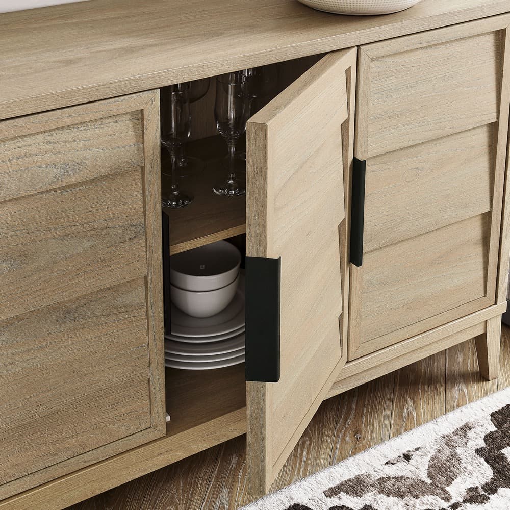 Sinya 4-Door Sideboard in Light Oak by Modway - Image 10