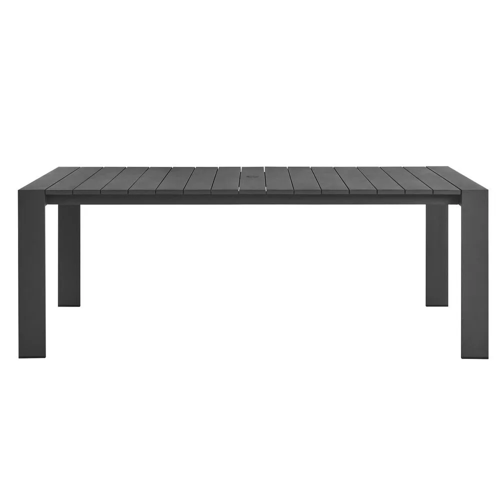 Tahoe Rectangular Outdoor Patio Aluminum Dining Table in Gray by Modway - Image 5