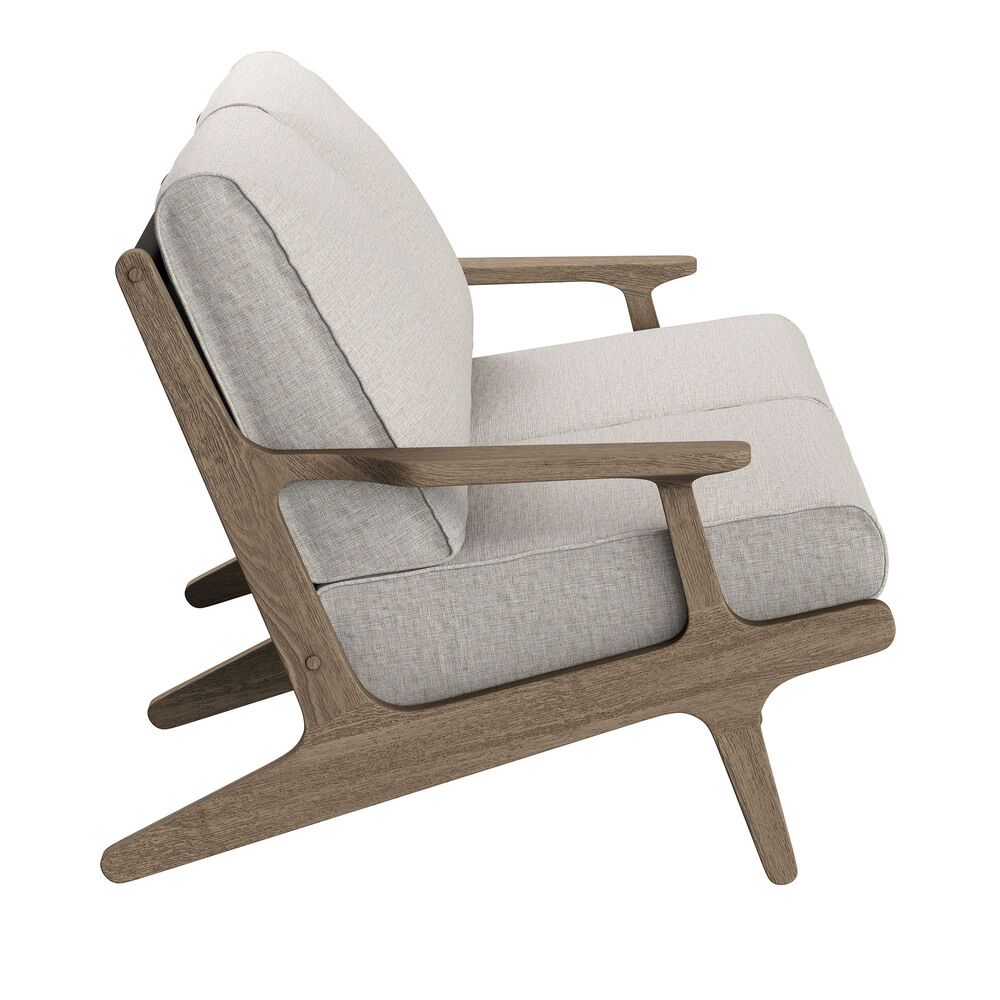 Saratoga 4-Piece Outdoor Patio Teak Wood Furniture Set in Pebble by Modway - Image 8