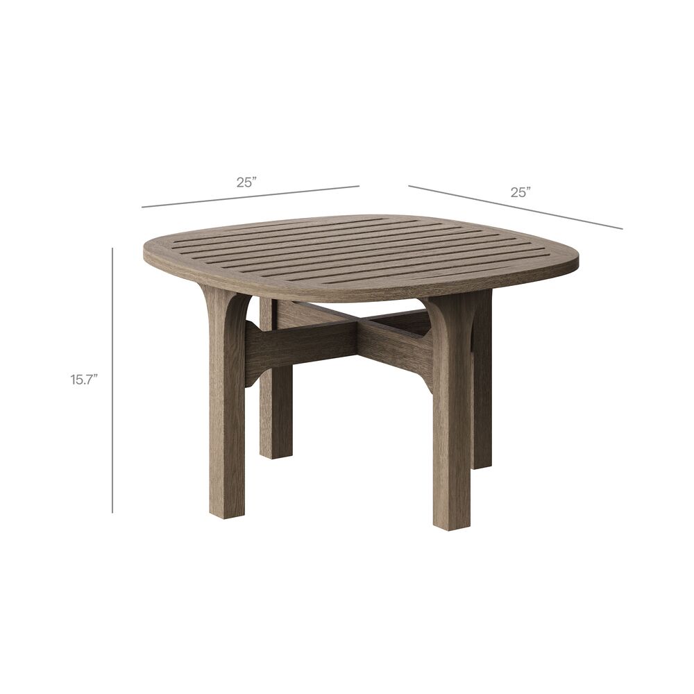 Saratoga 3-Piece Outdoor Patio Teak Wood Furniture Set with Lounge Chairs and Side Table in Pebble by Modway - Image 4