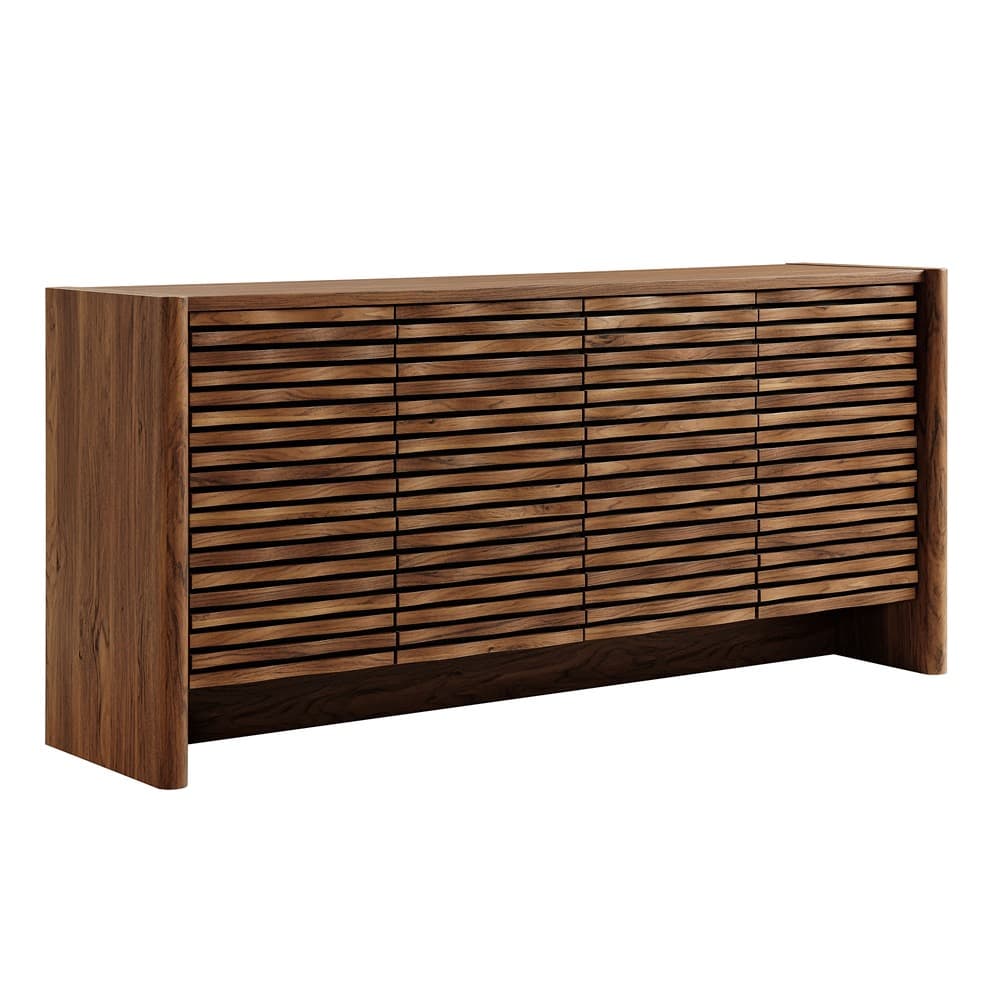Emric Wave 66" 4-Door Sideboard in Walnut by Modway
