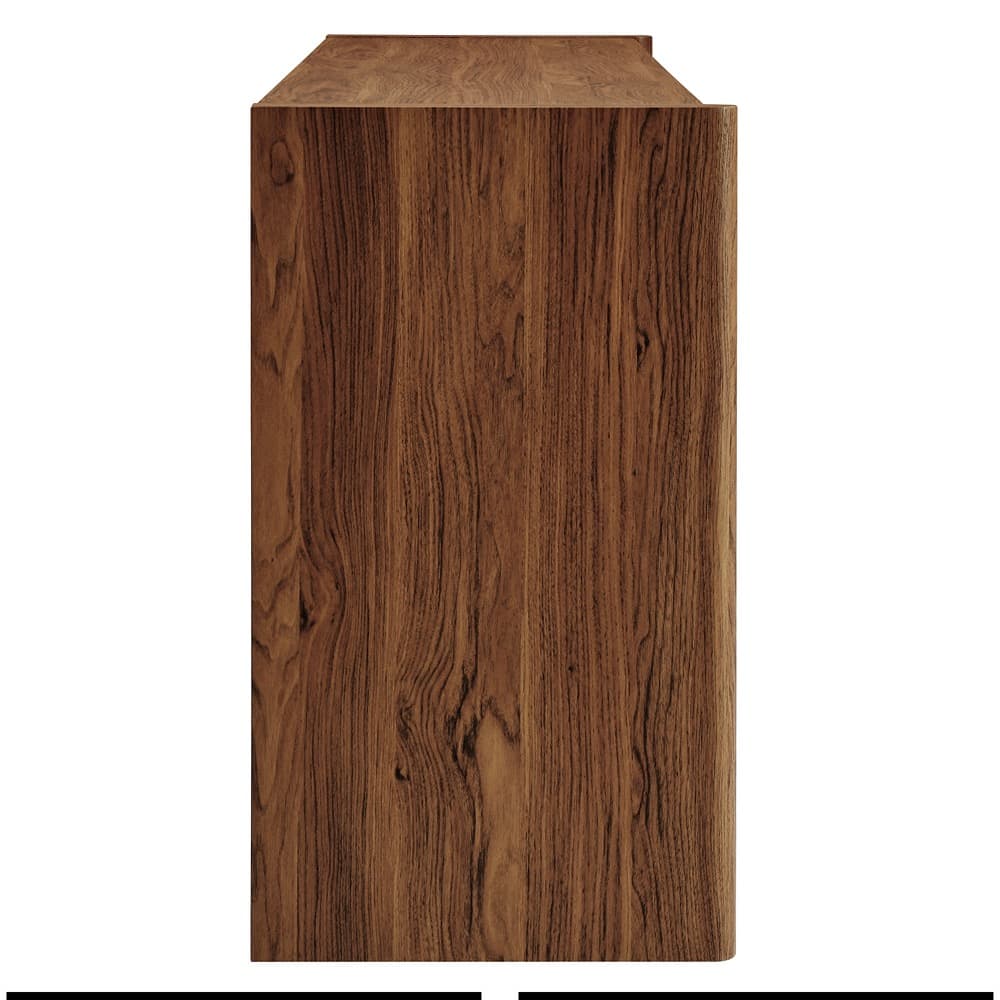 Emric Wave 66" 4-Door Sideboard in Walnut by Modway - Image 4