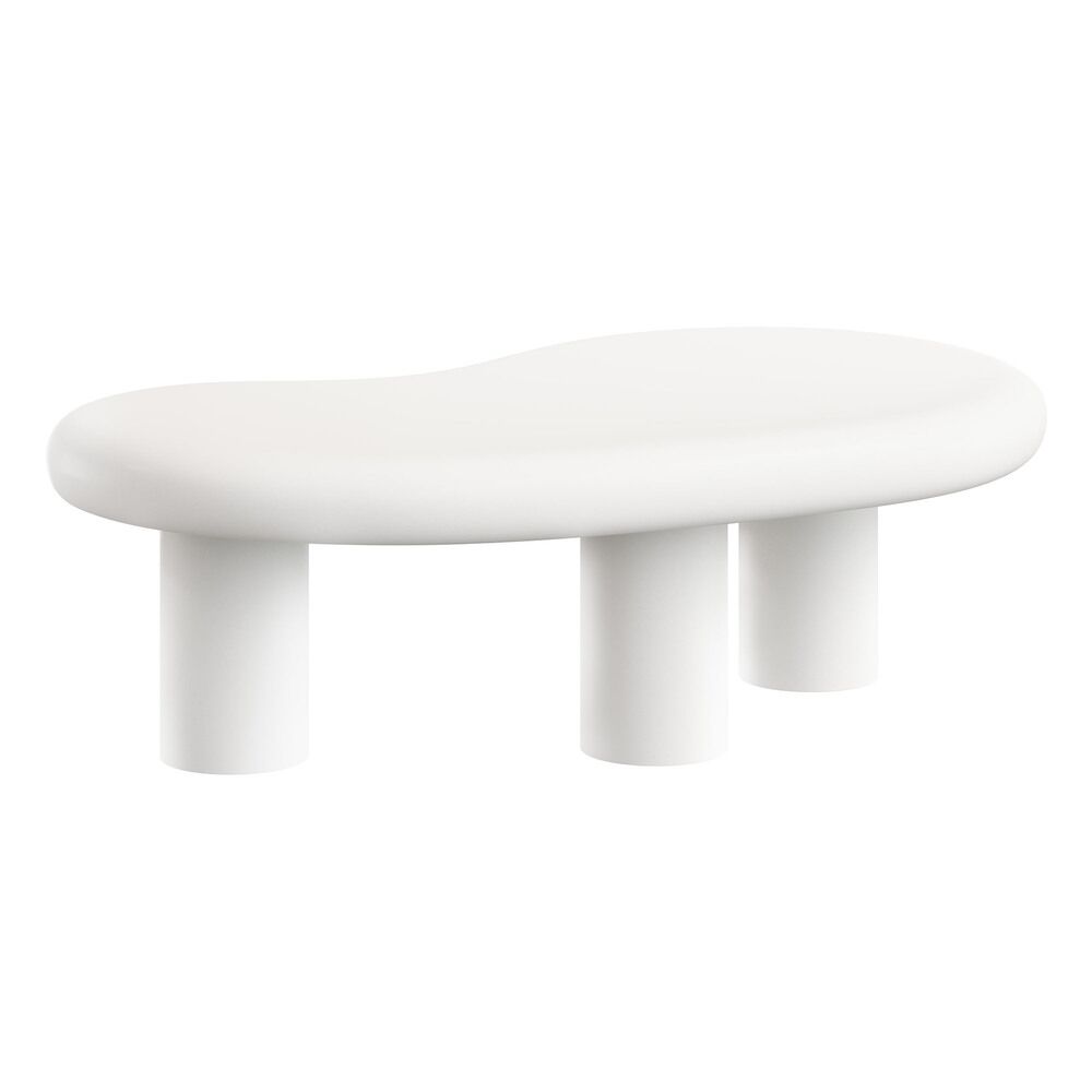 Elowen Outdoor Patio Coffee Table in White by Modway - Image 5