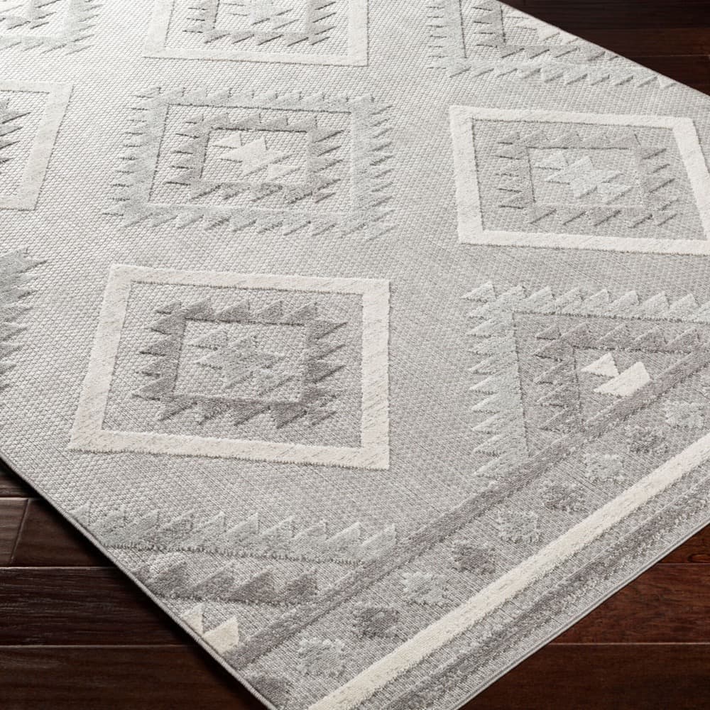 Big Sur Charcoal Outdoor Rug by Livabliss - Image 3