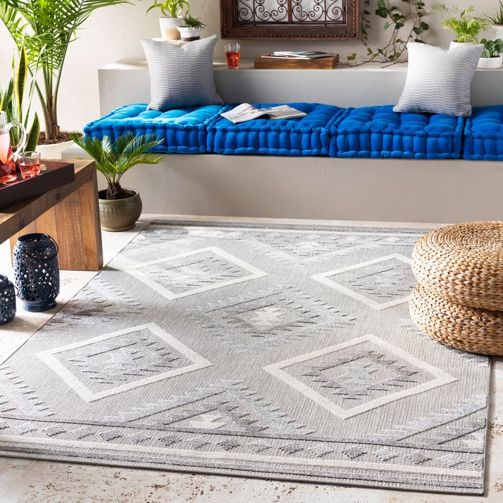 Big Sur Charcoal Outdoor Rug by Livabliss - Image 2