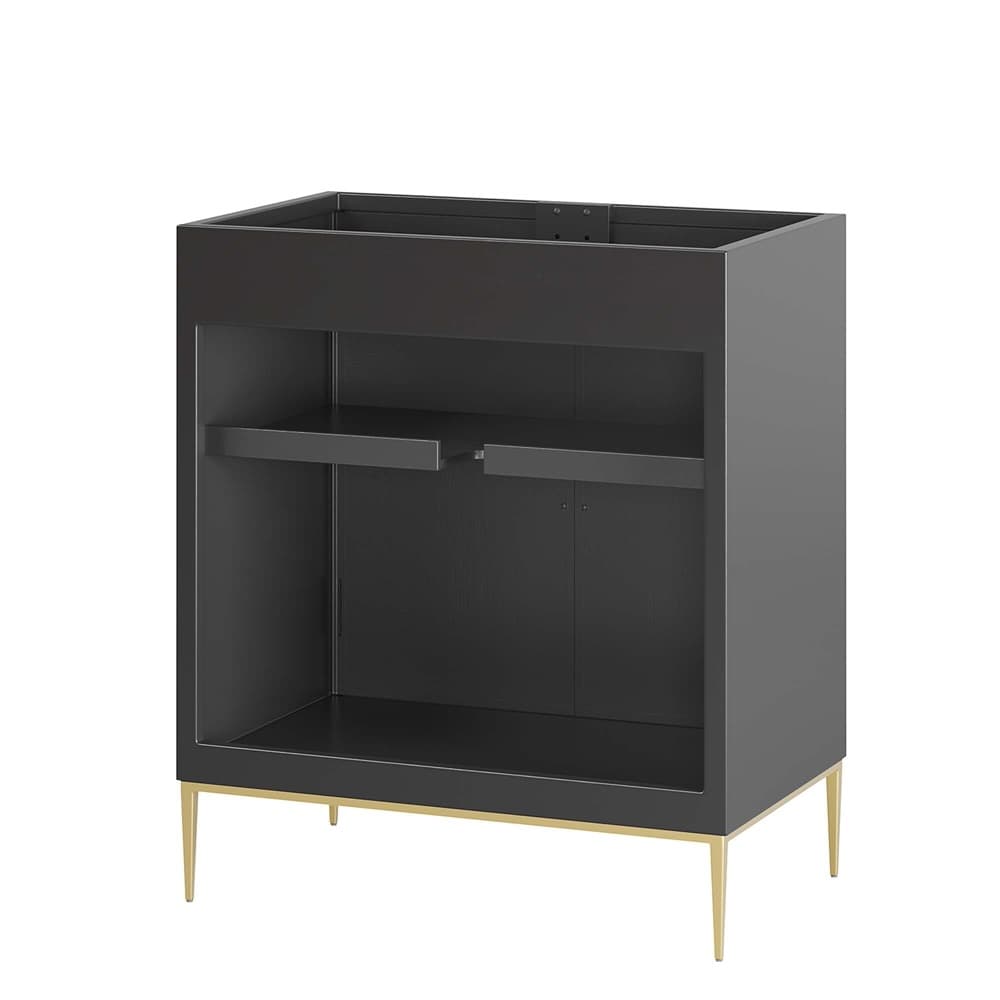 Awaken 30" Bathroom Vanity Cabinet in Black by Modway - Image 5