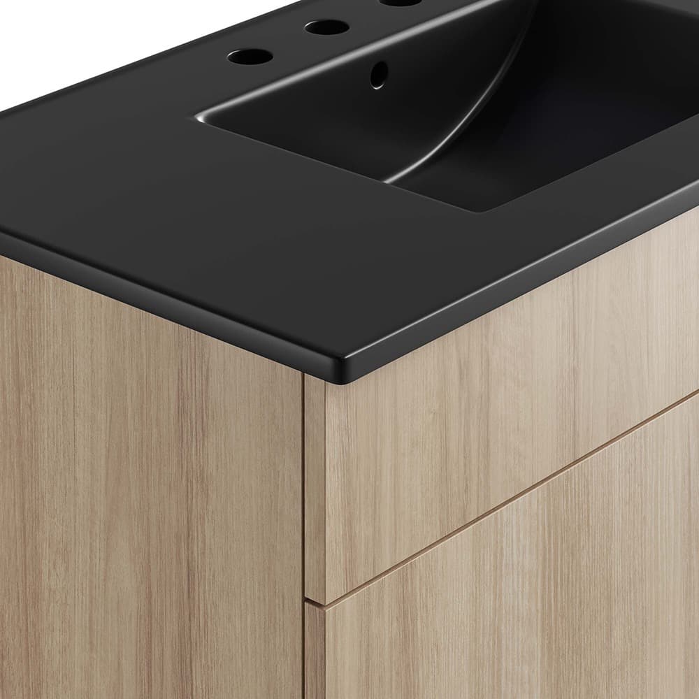 Miles 36" Bathroom Vanity in Black Oak by Modway - Image 9