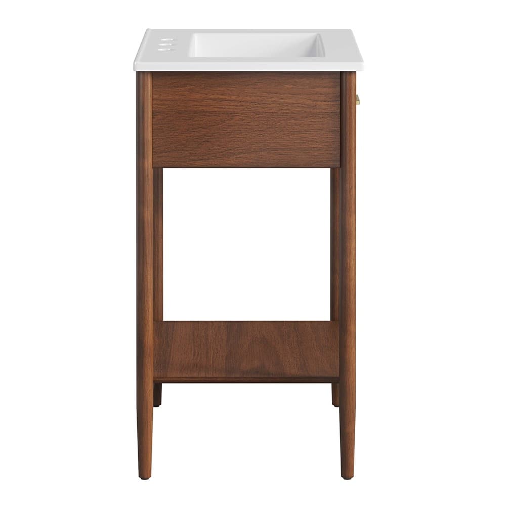 Zaire 24" Bathroom Vanity in Walnut White by Modway - Image 4