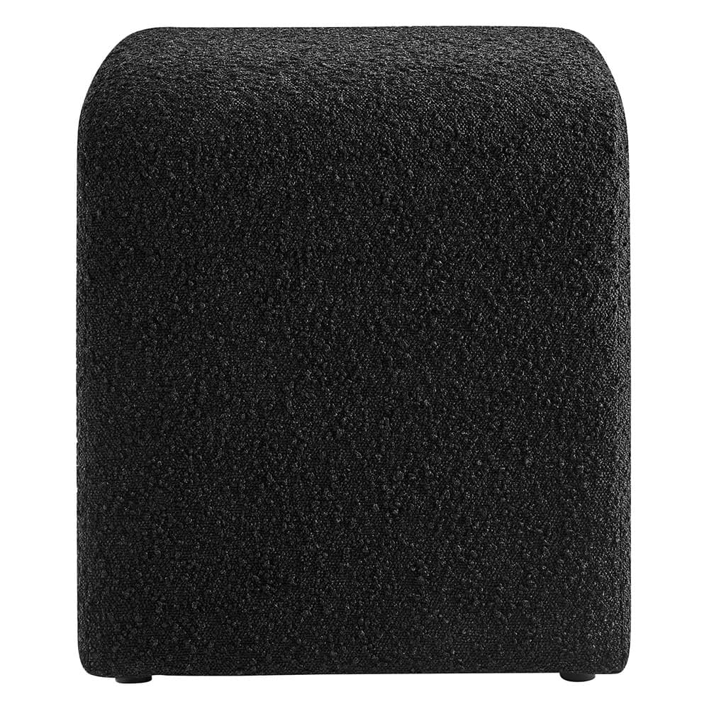 Simba Boucle Fabric Waterfall Stool in Black by Modway - Image 4