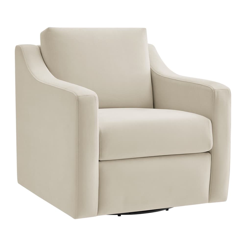 Liora Performance Velvet Armchair in Alabaster by Modway