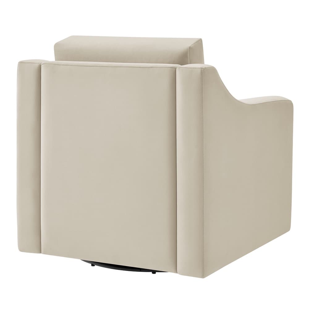 Liora Performance Velvet Armchair in Alabaster by Modway - Image 5