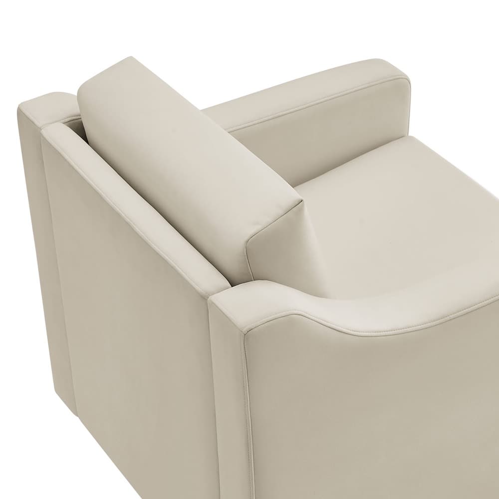 Liora Performance Velvet Armchair in Alabaster by Modway - Image 7