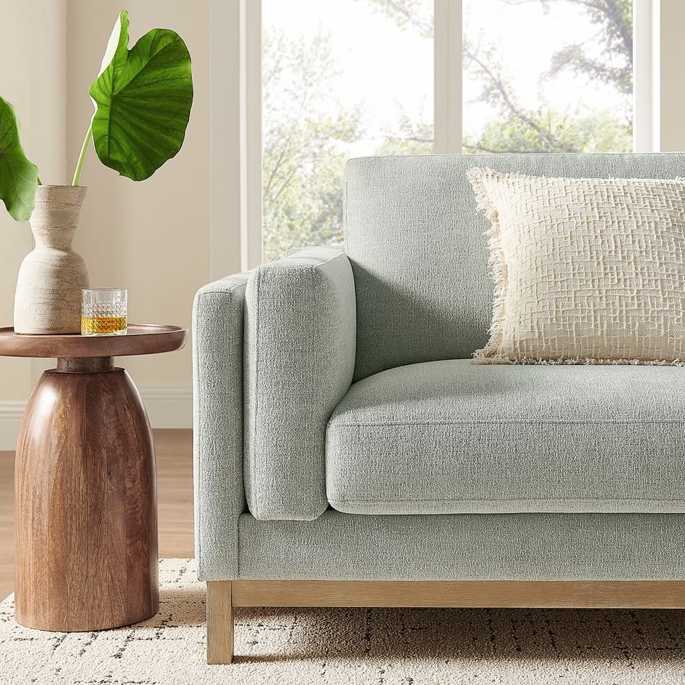 Roscoe 81 inch Fabric Sofa in Mist by Modway - Image 10