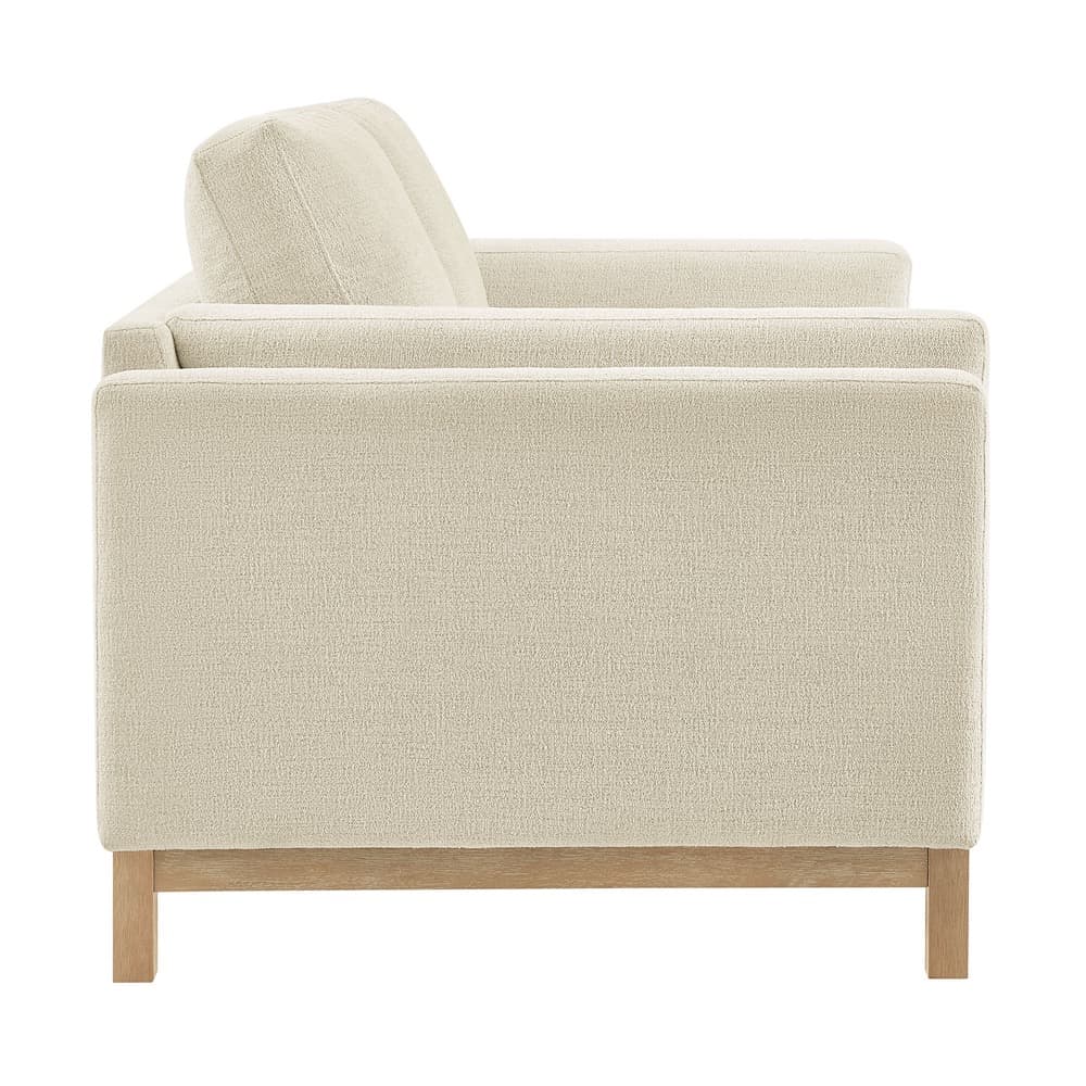 Roscoe 63 inch Fabric Loveseat in Ivory by Modway - Image 4