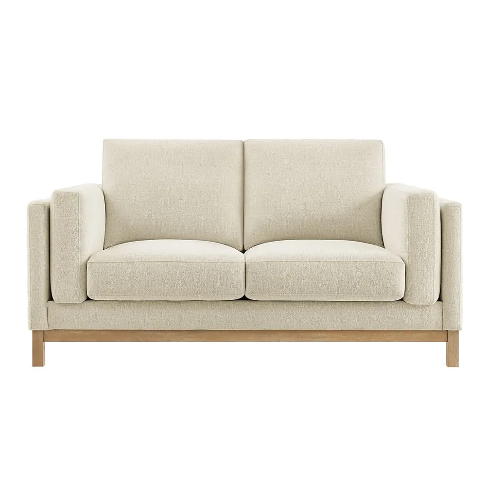 Roscoe 63 inch Fabric Loveseat in Ivory by Modway - Image 6