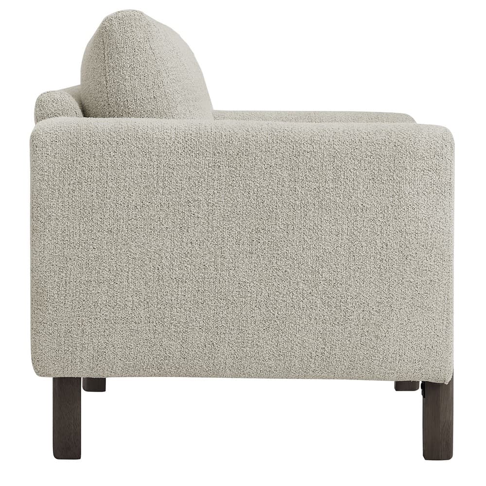 Hawken Boucle Fabric Accent Armchair in Parchment Espresso by Modway - Image 4