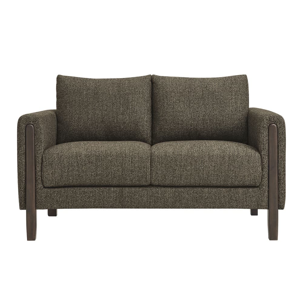Hawken Boucle Fabric Loveseat in Antique Espresso by Modway - Image 6