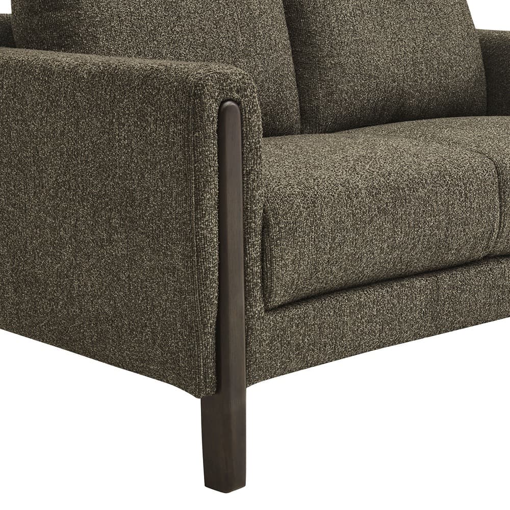 Hawken Boucle Fabric Loveseat in Antique Espresso by Modway - Image 7