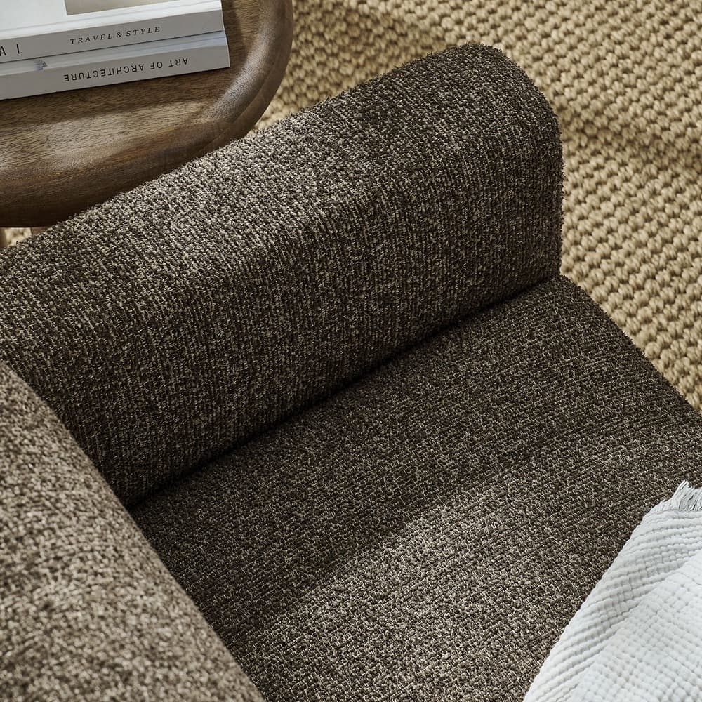 Hawken Boucle Fabric Loveseat in Antique Espresso by Modway - Image 9