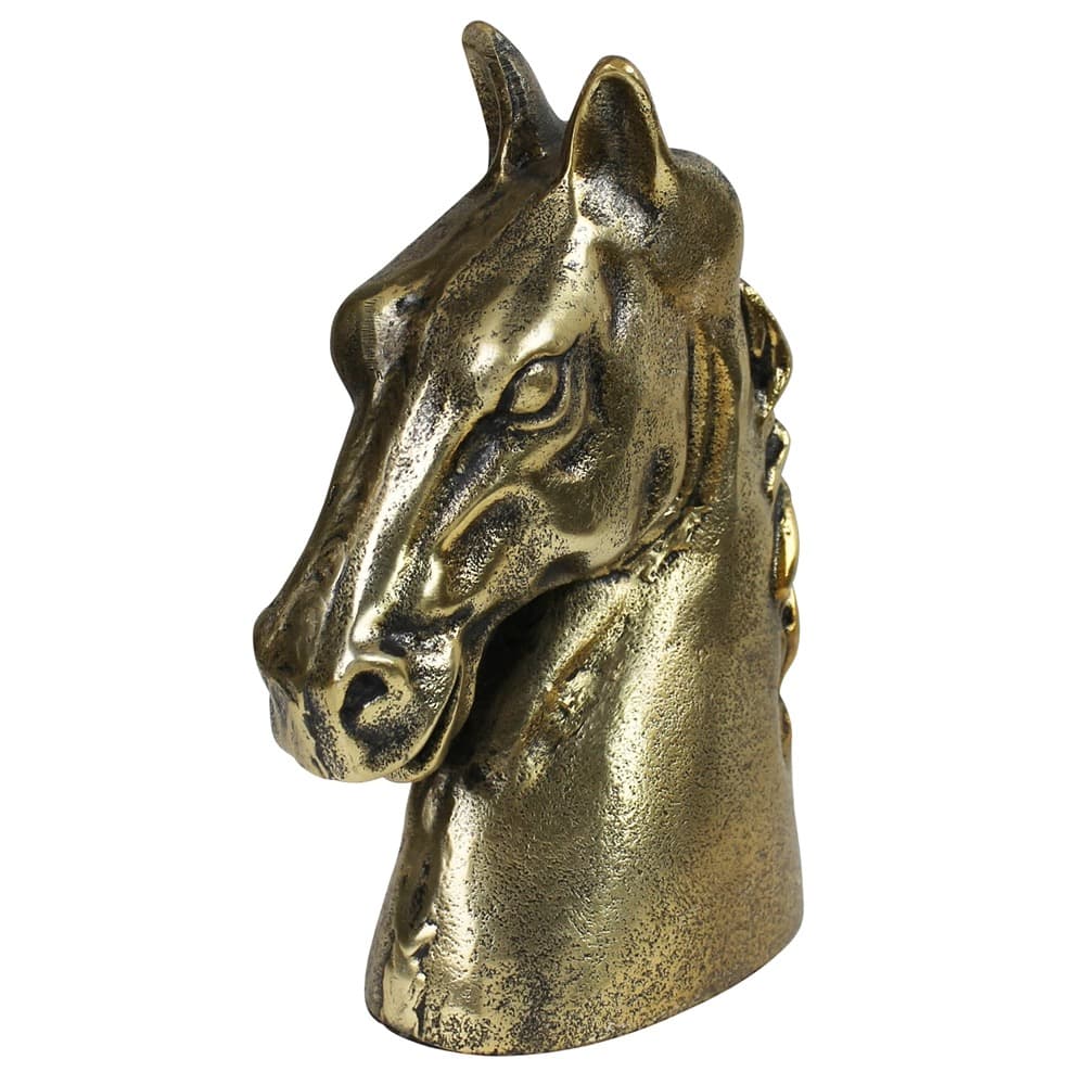 Antique Brass Horse Head by HomArt - Image 2