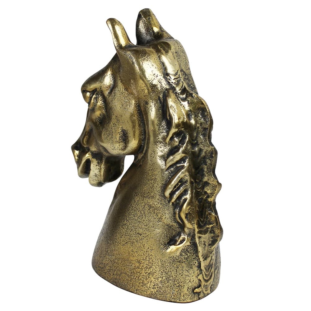Antique Brass Horse Head by HomArt - Image 3