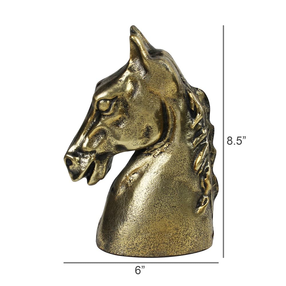 Antique Brass Horse Head by HomArt - Image 4