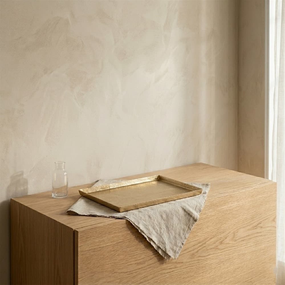 Cast Aluminum Rectangle Trays with Antique Brass Finish in 2 Sizes by BIDKhome - Image 21