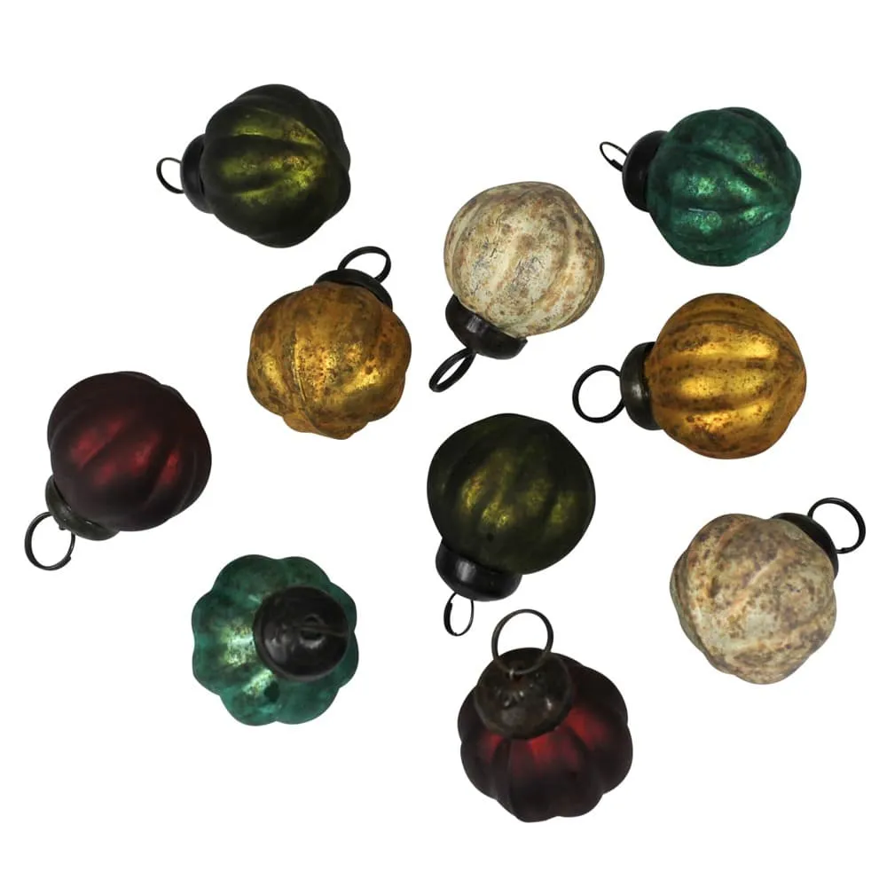 Five-Color Christmas Ornaments Set of 10 by HomArt