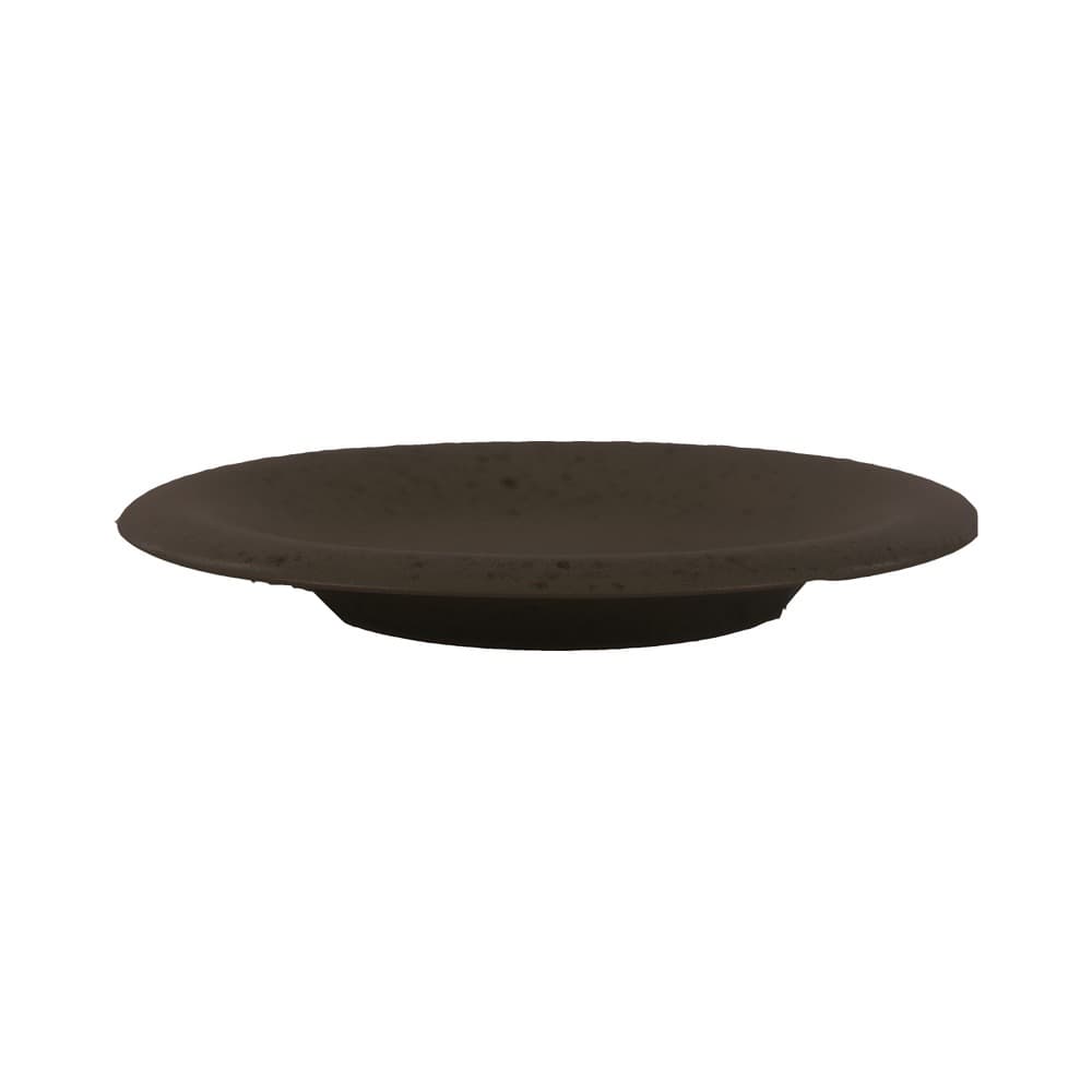Bosque Dessert Plate Brown Stoneware by Pomax