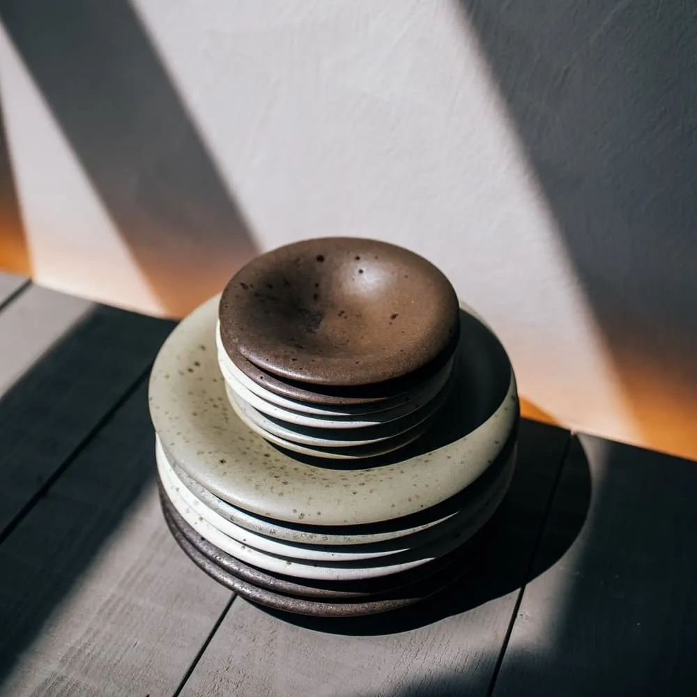 Bosque Dessert Plate Brown Stoneware by Pomax - Image 7