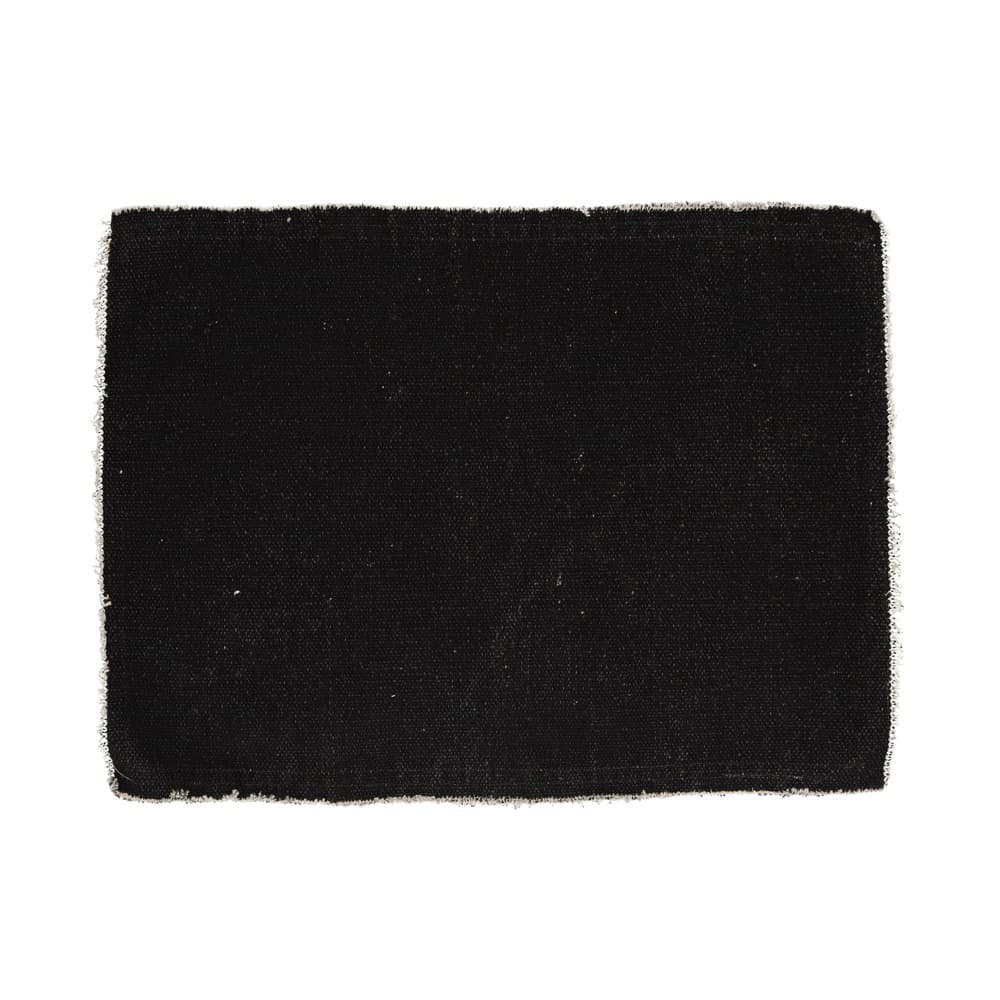 Frivole Black Cotton Placemat by Pomax