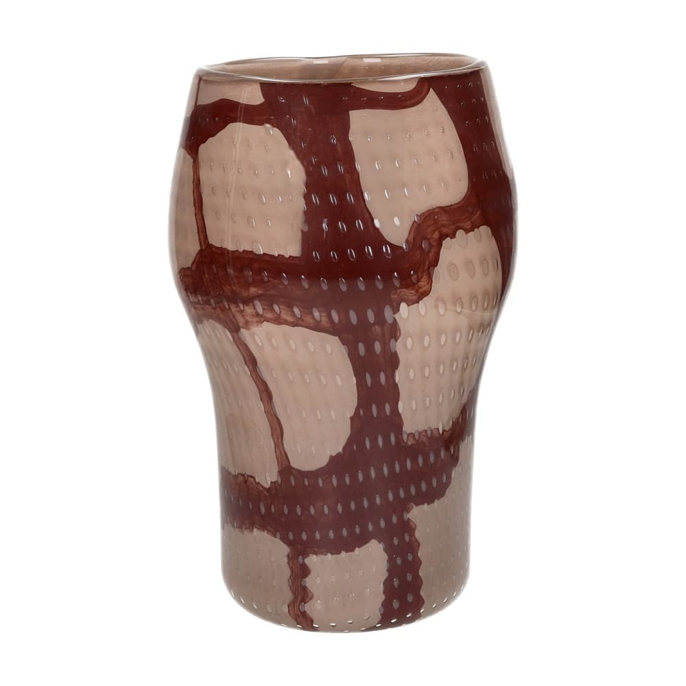 Anima Vase/Hurricane Glass Burgundy Dia 8.8" by Pomax