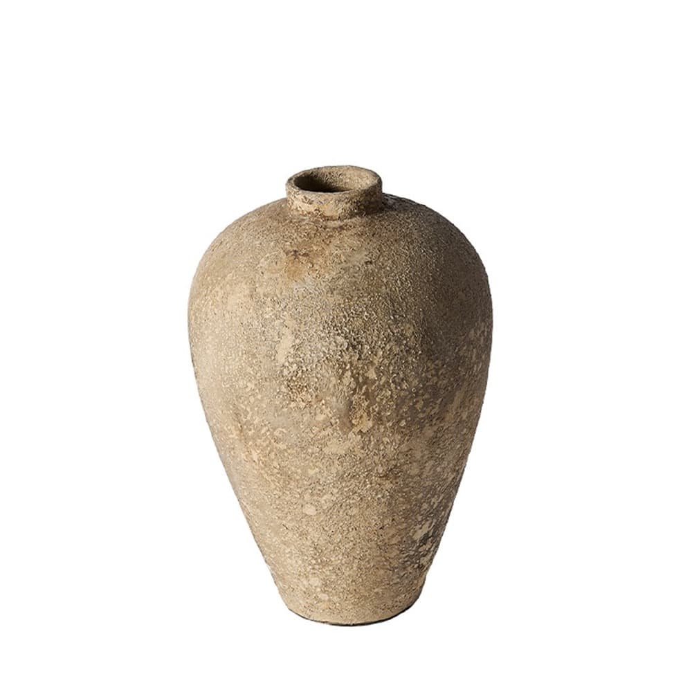 Luna Large Beige Vase by Muubs - Image 2