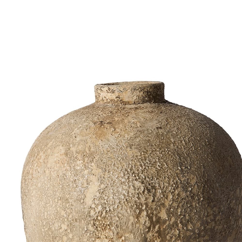 Luna Large Beige Vase by Muubs - Image 3