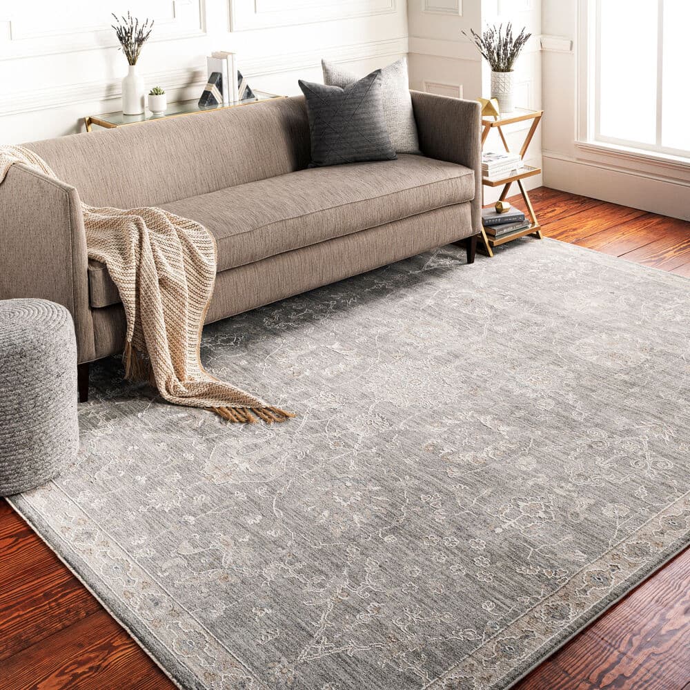 Avant Garde Gray Machine Woven Rug by Livabliss - Image 2