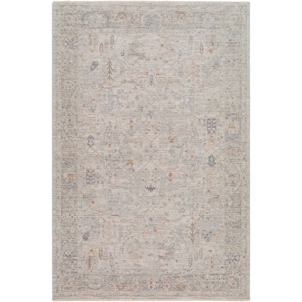Avant Garde Medium Gray Machine Woven Rug by Livabliss