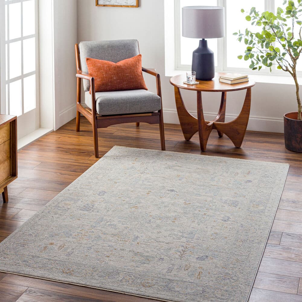 Avant Garde Medium Gray Machine Woven Rug by Livabliss - Image 2