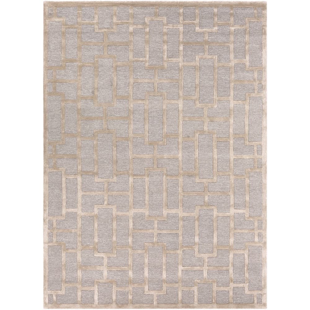 Arise Light Gray Handmade Rug by Livabliss