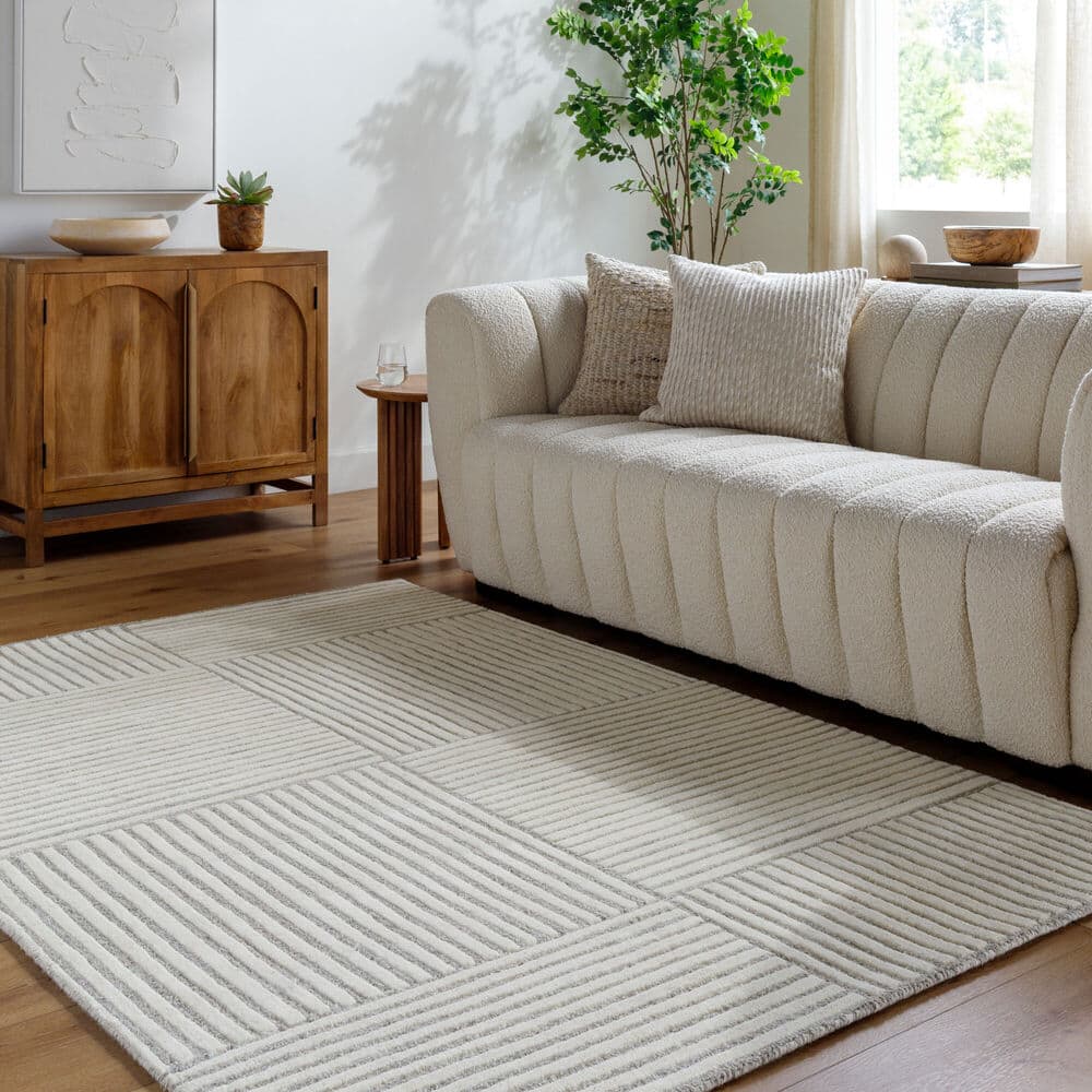 Brook Cream Handmade Rug by Livabliss - Image 2